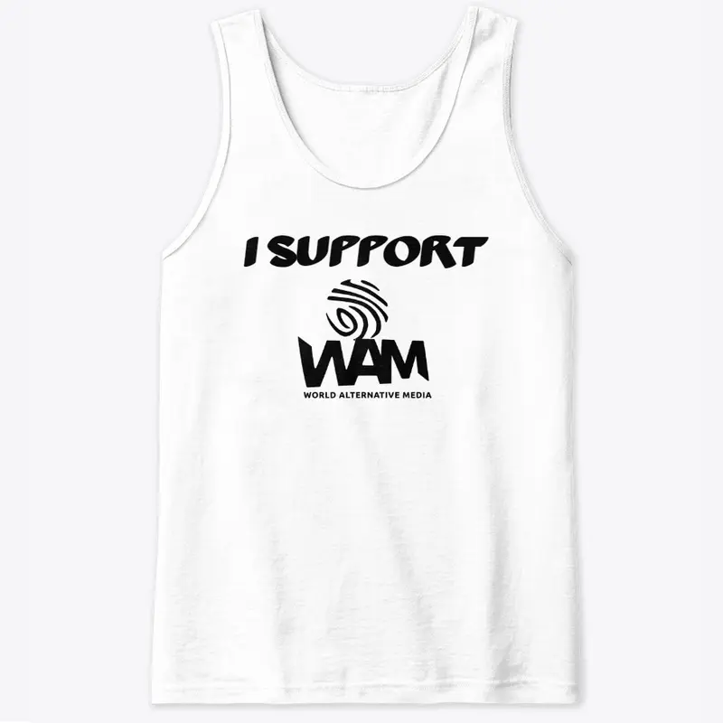 I Support WAM Black Lettering