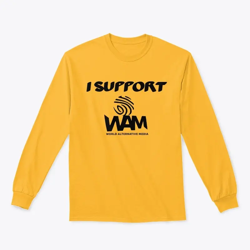 I Support WAM Black Lettering